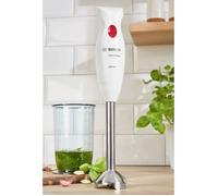 Mixeur plongeant CleverMixx MSM24100 - BOSCH - 400W - Pied détachable inox - 1 vitesse - Bol mixeur - Blanc