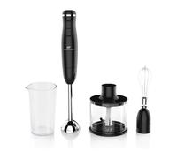 Mixeur plongeant Continental Edison CEHB01 400W Turbo 2 vitesses avec bol hachoir 600 ml et verre doseur 550 ml Noir