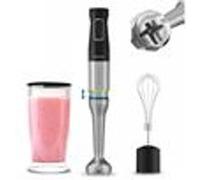Cecotec Mixeur plongeant Katana TotalDestroy 1500XL–1500W, 21 vit. Turbo, 4 lames titane, Cream BL