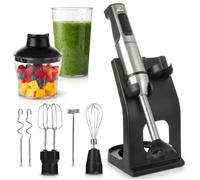 Mixeur Plongeant Lehmann Selecto Plus 2000W - 12 Vitesses + Turbo - 800 ml - Hachoir 600 ml - Fouet - Pétrin - Mousseur - Support