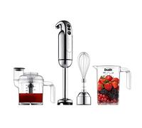 Dualit Robot Mixeur Plongeant Professionnel - Mixer Plongeur avec Bol à Hacher, Fouet & Pichet Mesureur 1 L - Turbo Speed 700W - Idéal pour Soupes, Smoothies, Purées, Sauces & Repas Bébés