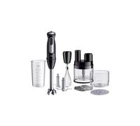 Braun MultiQuick 5 Pro MQ 55.755 M, Mixeur Plongeant Technologie PowerBell Plus, 25 Vitesses & Turbo, Système EasyClick Plus, Mini Robot Culinaire, Fouet en Métal & Bécher 500ml Inclus,1000W, Noir