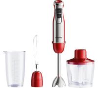 Mixeur plongeant, Purée, Broyeur multifonctions, Rouge, Prise européenne, 4 en 1