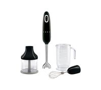 Smeg HBF03BLEU blender Mélangeur par immersion 700 W Noir, Acier inoxydable