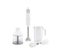 Mixeur plongeant avec accessoires Smeg Années 50 HBF03WHEU 700 W Blanc