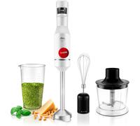 Mixeur Plongeant Stellar Max Touchspeed 1500W,Écran Digital,Vitesse Tactile Variable,4 Lames Haute Efficacité,Ergonomique,Anti-Éclaboussures,Verre Doseur,Émulsionneur Et Hachoir