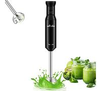 Mixeur Plongeant, Wancle mixer plongeur 600W, avec mode turbo pour les aliments pour bébés, les smoothies, les sauces et les soupes (Black)