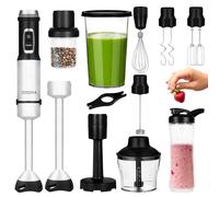 Mixeur plongeant Zeegma 11 en 1 Handy Nuttig Moteur puissant 1500 W, revêtement anti-rayures, surface de la lame en titane