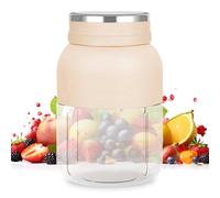 Mixeur portable 1200 ml - Machine à smoothie à emporter avec 38 lames en acier inoxydable, bouteille rechargeable USB-C, gobelet mélangeur anti-fuite pour fitness, voyage, bureau et camping (blanc