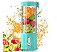Mixeur portable à emporter : 450 ml Smoothie Maker Gobelet Centrifugeuse portable avec lames en acier inoxydable, USB-C Rechargeable Mini blender pour la salle de gym, le bureau, le camping, les