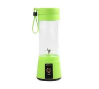 Mixeur portable, compatible avec les milkshakes et smoothies, rechargeable par USB, 380 ml, presse-agrumes de voyage, mixeur à main, presse-agrumes(Green 380ML)