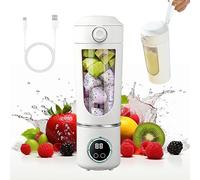 Mixeur portable de 700 ml - Petit extracteur de jus - Mixeur à smoothie à emporter avec affichage numérique - Rechargeable par USB - Presse-jus électrique portable - Mini blender pour smoothie, jus