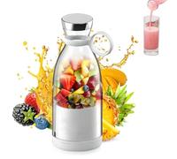 Mixeur Portable For Milkshakes Smoothies Jus Frais Tasse De Voyage À Chargement Rapide USB-C Avec Couvercle Mixeur Personnel Rechargeable For Salle De Sport Voyage(White)