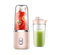 Mixeur Portable - HANDEIU - Mini Blender - 6 Lames Acier Inoxydable - USB Rechargeable - Couleur Rose