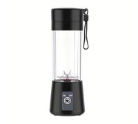 Mixeur portable - Machine à smoothie personnelle rechargeable par USB de 400 ml avec 22 000 tr/min, lames en acier inoxydable 304, fonctionnement silencieux et fonction autonettoyante