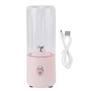 Mixeur portable Mini presse-agrumes Blender USB rechargeable Smoothie Shaker 500 ml Mélangeur personnel pour le sport Voyage Bureau à domicile Rose ABS Acier inoxydable Lame à 6