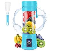 Mixeur Portable pour Smoothie Rechargeable par USB avec 6 Lames en 3D,Bleu