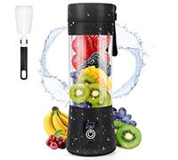 Mixeur Portable pour Smoothie Rechargeable par USB avec 6 Lames en 3D, Noir