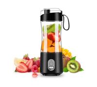 Mixeur portable rechargeable par USB ¿ 13,5 oz pour smoothies et milkshakes, batterie 4000 mAh, 6 lames, sûr et pratique