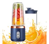 Mixeur portable - Verre mélangeur portable, abreuvoir mélangeur rechargeable pour jus de voyage, gym, plage, camping, cuisine, smoothies, travail commercial, petit déjeuner