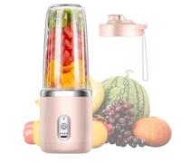 Mixeur Portatif Pour smoothies, 400 Ml Mélangeur Portable smoothies Maker, 400ML smoothies Mixer Avec Tasses, Brosses Et 6 Lames, Mixeur Portable, Pour Voyage Salle De Gym Cuisine