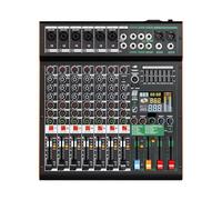 Mixeur professionnel 99 DSP 8 canaux double groupe DJ Console de mixage 48 V alimentation fantôme USB for enregistrement sur scène Table d'harmonie de studio
