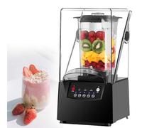 Mixeur professionnel silencieux 2200W, 6 lames inox, bol 2L, broyeur glace et fruits, blender multifonction smoothies, soupes, shakes, idéal commerce et maison