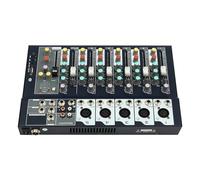 Mixeur professionnel, son stéréo 7 canaux, console de mixage, table de mixage en direct, console de mixage professionnelle avec USB Bluetooth, DJ Audio Sound Mixer Console pour karaoké, chanter, KTV à