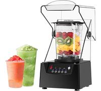 Mixeur Professionnel Ultra-Silencieux avec boîtier insonorisé, Lames 4D autonettoyantes pour Piler la Glace, mixeur Professionnel Robuste pour Piler la Glace, Appareil de Cuisson à parois cassées, 1