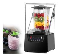 Mixeur puissant 2200W avec capot insonorisé, bol PC 2L sans BPA, 6 lames inox, broyeur glace, blender professionnel smoothies, jus, milkshakes, idéal cuisine