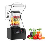 Mixeur puissant 2200W silencieux, 2L bol PC, 6 lames acier inox, broyeur glace et fruits congelés, blender multifonction smoothies, soupes, lait végétal, cafés