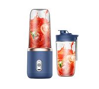 Mixeur rechargeable USB Portable Blender, Mixeur Sans Fil Sport Camping Fitness, Pour Smoothie, Milk shake, Jus de fruits et Légumes (Blue)