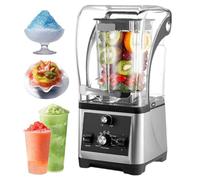 Mixeur Silencieux Avec Enceinte Acoustique, Moteur Professionnel De 1800 W Pour Smoothies Soyeux, Glace Pilée Et Fruits Surgelés, Capacité De 1,6 L