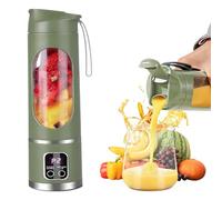 Mixeur Smoothie Portable 450 ML, SGZIOO Blender Portable Smoothie, Rechargeable Mini Blender smoothie avec 12 Lames, Écran LED, pour la Préparation de Milk-Shakes, jus de Fruits, Smoothies, Vert