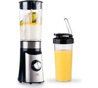 Batteur Trebs Mixeur smoothie to go / Comfortjuicerr avec carafe et gobelet 99242 RVS-Noir