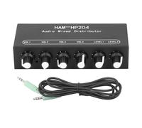 Mixeur stéréo professionnel 2 entrées 4 sorties, contrôle du volume indépendant, haute puissance, amplification 5X, très faible bruit, pour enregistrement en studio, home cinéma,