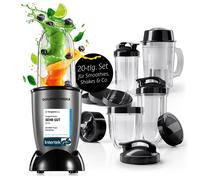 Mixeur sur pied Mr. Magic Mixer + kit d'accessoires XL 19 pièces Shakes Smoot...