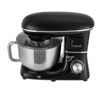 Mixeur sur pied, robot de cuisine 1500 W, bol en acier inoxydable de 7 l, double poignées, 6 + 1 vitesses, avec crochet pétrisseur, fouet, crochet mélangeur, mixeur de cuisine pour cuisine