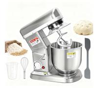 Mixeur sur Socle Commercial 500W Lourd avec Minuterie Numérique et Contrôle 3 Vitesses, Inclut Crochet à Pâte, Batteur et Fouet pour Boulangeries, Pizzerias, Restaurants(5L)