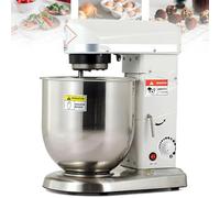 Mixeur sur socle professionnel, 3 vitesses, 500 W, tête inclinable, robot de cuisine électrique sur socle avec crochet pétrisseur, fouet, batteur et bol mélangeur pour pâtisserie, pizzeria,