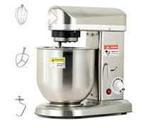 Mixeur sur socle professionnel, mixeur sur socle pour aliments, mixeur de cuisine multifonction à 3 vitesses avec crochet pétrisseur et fouet, bol en acier inoxydable de 10 L, tête inclinabl