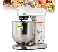 Mixeur sur socle professionnel multifonction, mixeur sur socle, mixeur à pâtisserie électrique 10 L 500 W avec bol, batteur, crochet, fouet, séparateur d'œufs, cuisine commerciale lourde
