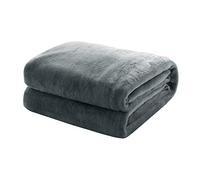 Mixibaby Couverture Cuddly Fluffy Flanelle Flanelle Couverture en Polaire Flanelle, Rides résistantes/Anti-décoloration en Tant Que Coin de sofade ou lit de lit, Größe:240 cm x 270 cm, Farbe:Antrazit