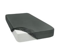 Mixibaby Drap-housse en jersey, 100 % coton, 28 couleurs, dimensions : 180 x 200 cm, anthracite