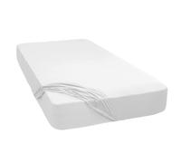 Mixibaby Drap-housse en jersey, 100 % coton, 28 couleurs, dimensions : 200 x 220 cm, couleur : blanc