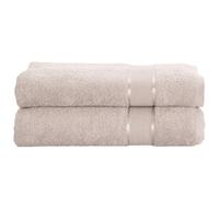 Mixibaby Lot de 2 serviettes de bain en coton éponge 500 g/m² - Taille : gant de toilette 15 x 21 cm - Couleur : beige