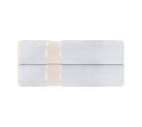 Mixibaby Lot de 2 serviettes invité en éponge 100 % coton Blanc 30 x 50 cm