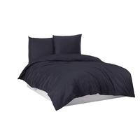 Mixibaby Parure de lit 100 % coton - 135 x 200 cm - 155 x 220 cm - 200 x 220 cm - 200 x 200 cm - Couleur : anthracite - Dimensions : 200 x 200 cm