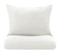 Mixibaby Parure de lit 100 % coton - 155 x 220 cm - 135 x 200 cm - 200 x 200 cm - 200 x 220 cm - Couleur : blanc - Dimensions : 135 x 200 cm
