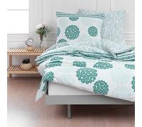 Mixibaby Parure de lit, moderne, en coton, 135 x 200 cm, 155 x 220 cm, 200 x 200 cm, 200 x 220 cm, dimensions : 200 x 220 cm, motif : Daisy D5